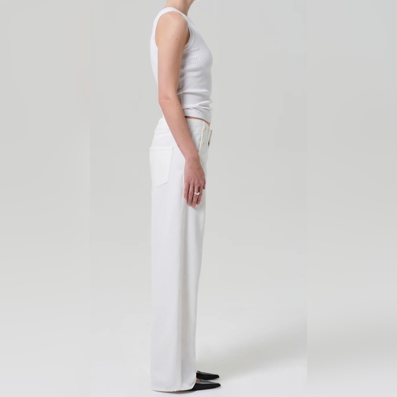 Citizens Of Humanity!! Boardwalk Wide-Leg Jeans- In White!! - Picture 6 of 16